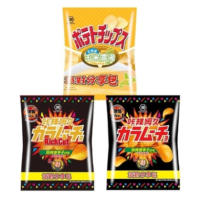 Diversifizieren Sie Ihr Großhandelsangebot Kalamojo Long Potato Sticks - Würziger Tang Xinzi Geschmack 65g /12 Eimer