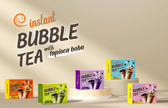 Genießen Sie authentischen Matcha-aromatisierten Brown Sugar Boba Tee mit unserem klassischen Milchtee Set - 500g, 24 Kisten pro Fall