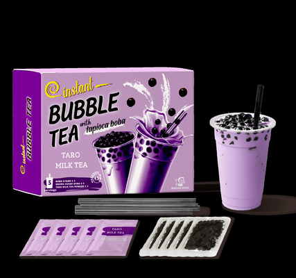 Genießen Sie authentischen Matcha-aromatisierten Brown Sugar Boba Tee mit unserem klassischen Milchtee Set - 500g, 24 Kisten pro Fall