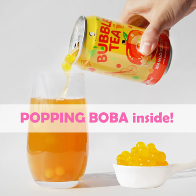 Bestseller für Getränke Großhändler: 320ml * 24 Flaschen Taiwan Pfirsich Bubble Milch Tee Konservdrank Getränk mit Bursti