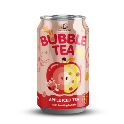 Genießen Sie den leckeren Apfel-Twist von Taiwan Apfelblase Milch Tee Konservengetränk mit platzendem Boba - Blase Tee Produkte