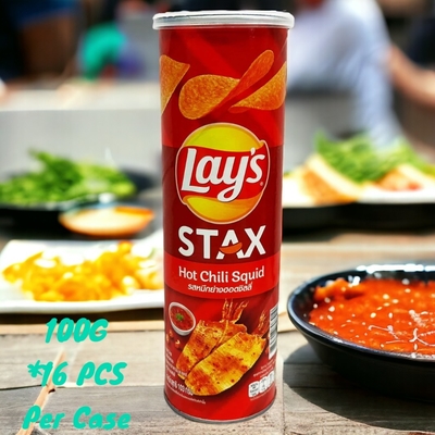 Großverkaufsmöglichkeit: Lay's Stax Hot Chili Squid 100g x 16g zu wettbewerbsfähigen Großhandelspreisen für den internationalen Einzelhandel