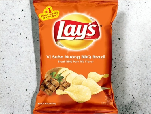Lay's Brasilien BBQ Schweinefleisch Rippen Geschmack Chips - Massenpackung von 40 Packungen (je 90g) für Groß- und Einzelhandel