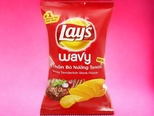 Lay's Wavy Manhattan Steak Chips - 40 Packungen (jeweils 90 g) für Groß- und Einzelhandel
