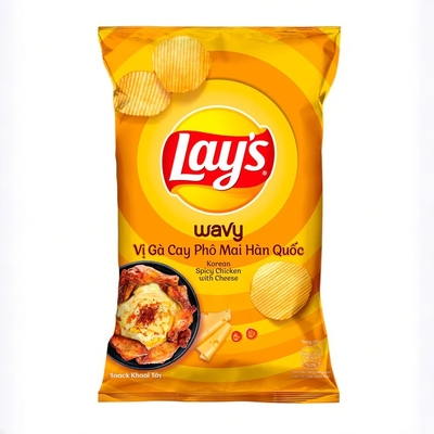 Lay's Korean Spicy Chicken mit Käsechips in großen Mengen - 40 PCS x 90g Verpackungen für Einzel- und Großhandelsmärkte