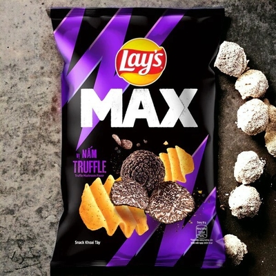 Lay's 42 g Max Trüffelpilz Geschmackschips Großhandel - 100 Stück für Einzelhändler und Händler