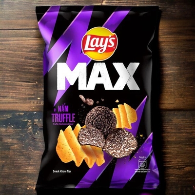 Lay's 75 g Max Trüffelpilz Geschmack Chips Großhandel - 40 Stück für Einzelhändler und Händler - Lebensmittel und Getränke