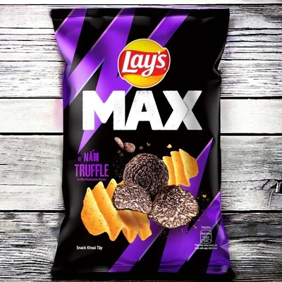 Lay's 75 g Max Trüffelpilz Geschmack Chips Großhandel - 40 Stück für Einzelhändler und Händler - Lebensmittel und Getränke
