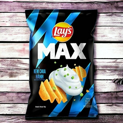 Großhandelsangebot: Lay's 42 g Max Lay's Max Zwiebelsauercreme Geschmackschips - 100 Zählkoffer - Asiatischer Snack Großhandel