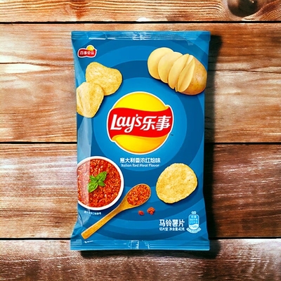 Lay's Italian Stew Flavor Chips - 135 g Verpackungen, 14 - MEGA PACKS Großhandelskase- Asiatischer Snacklieferant - Ursprung China