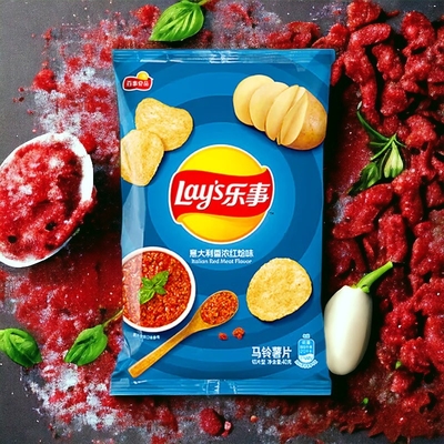 Lay's Italian Stew Flavor Chips - 135 g Verpackungen, 14 - MEGA PACKS Großhandelskase- Asiatischer Snacklieferant - Ursprung China