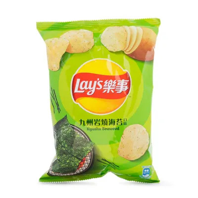 Lays Kyushu Seaweed Potato Chips - Pack 34g - Erweitern Sie Ihr Großhandelsangebot an asiatischen Snacks für den globalen Vertrieb.
